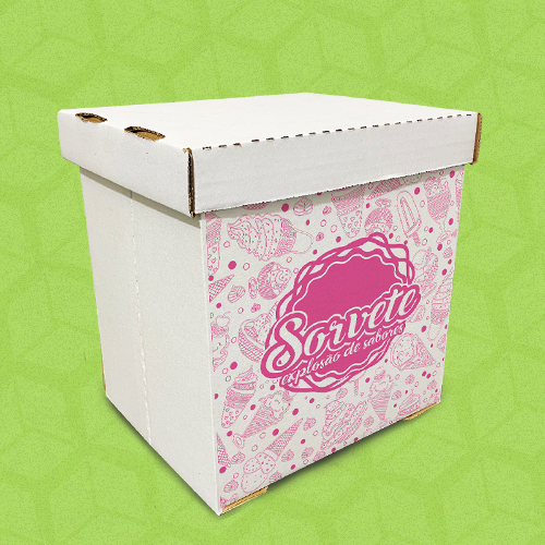 Embalagem para Sorvete - Padrão (Branca)