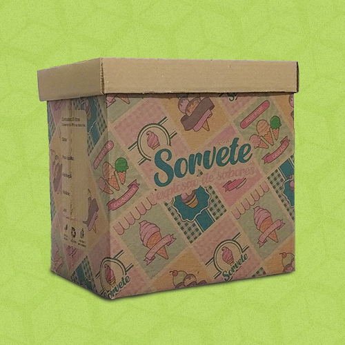 Embalagem para Sorvete - Padrão (Parda)